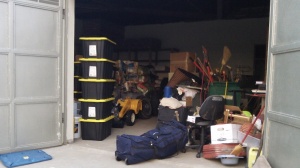 The garage was became full and  very unorganized quite quickly.
