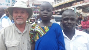 With Anzo and Mindra in Kampala